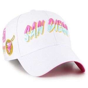 2022 MLB City Connect San Diego Padres Snapback Hat - '47 MVP White Pink Green